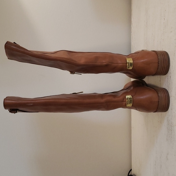 Coach Mirriam Womens Leather Winter Boots Size 7.5 - Picture 8 of 10